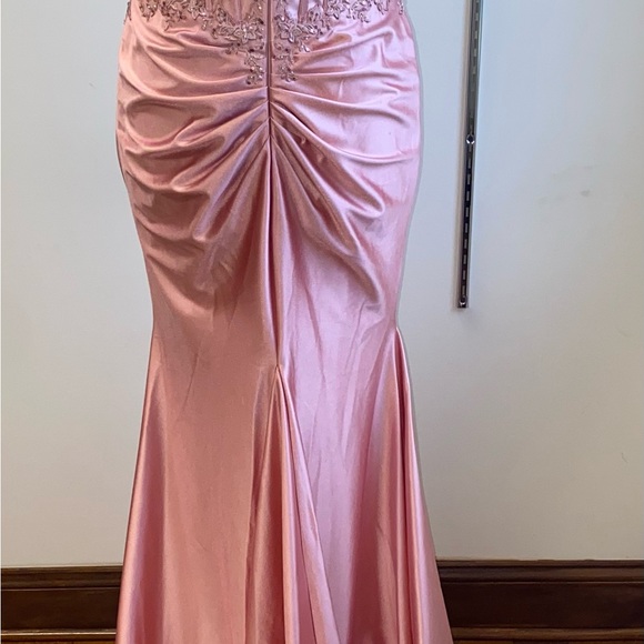 COPY - Sherri Hill. 56998. Fitted off the shoulder gown with sheer bodice. - Picture 8 of 9